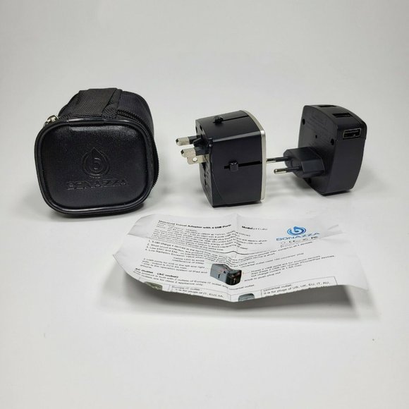 Bonazza Universal World Travel Adapter Kit FC-4U w/ 4 USB Ports UK, US, AU, EURO - Picture 1 of 8